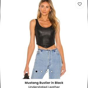 Understated Leather Mustang Bustier